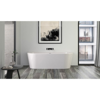 Knief 0100-277(06S) Wall Пристенная ванна акриловая 180х80х60 см , цвет белый глянцевый, слив-перели